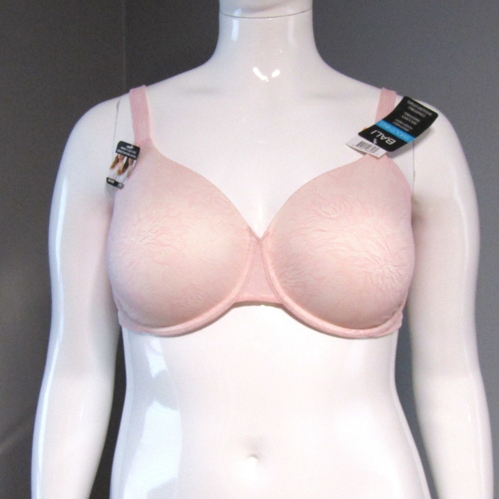 NEW Bali Smoothing Pink Lace Underwire Bra 38DD
